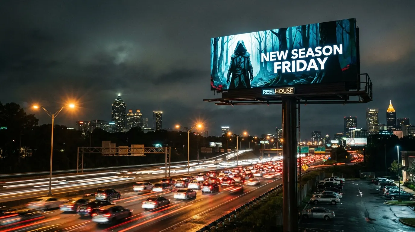 Retail corridor billboard