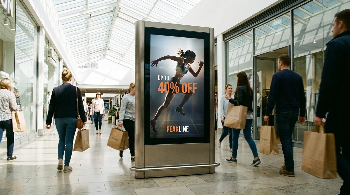 Premium outdoor media campaign CTA